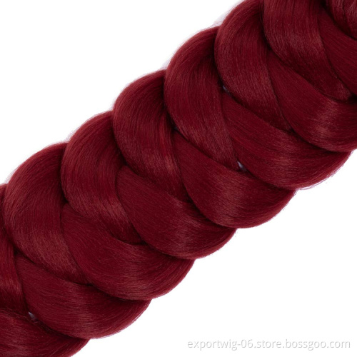 Jumbo Hair Braid 165g Synthetic Braiding Hair Extension Prestretched Synthetic Hair for Braiding for American Black Women